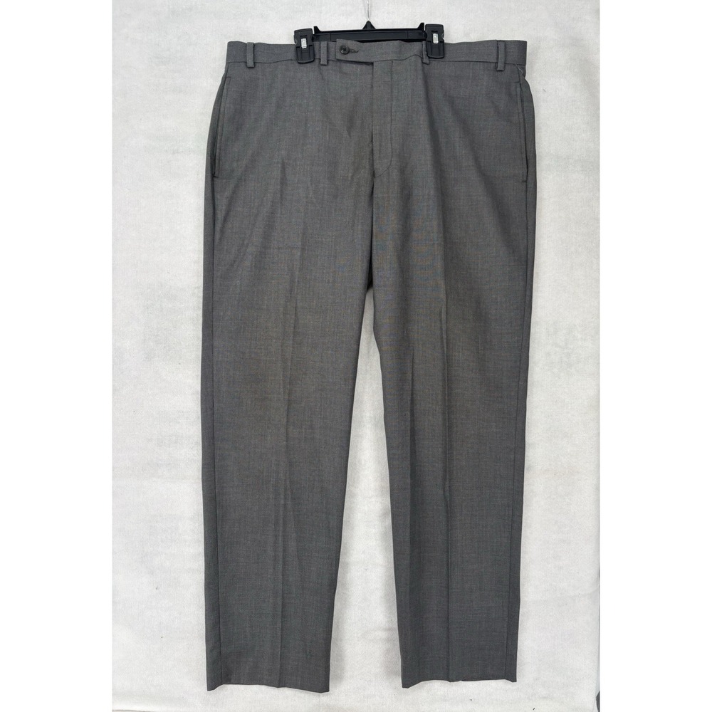 RALPH LAUREN Mens 38x30 Dress Pants Trousers Charcoal Flat Front Career Office